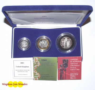 2003 Silver Proof PIEDFORT Collection